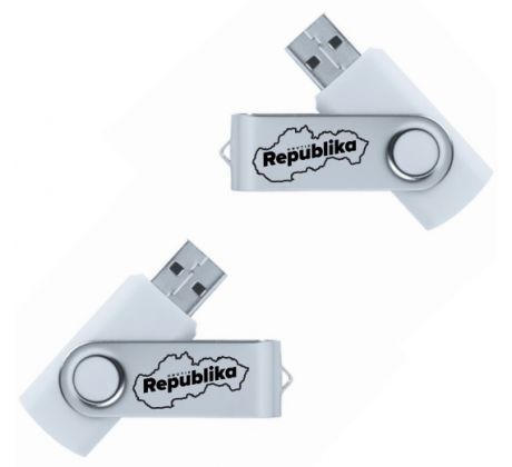 USB kľúč 32GB REPUBLIKA biely
