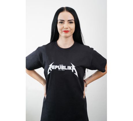 Tričko REPUBLIKA (Metallica) - čierne