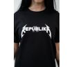 Tričko REPUBLIKA (Metallica) - čierne