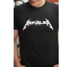 Tričko REPUBLIKA (Metallica) - čierne