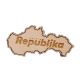 Odznak REPUBLIKA - drevený vyrezávaný
